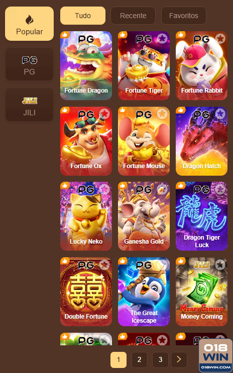 Jogos Certificados 018win.com