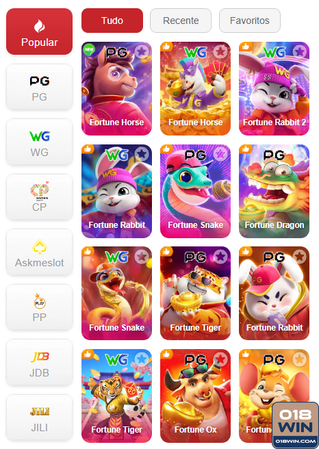 Experiência de Jogos 018win.com