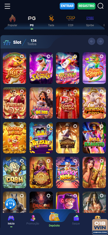 Prêmios Jogos 018win.com